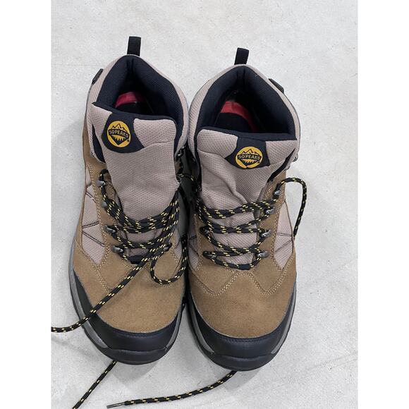 Peaks Men’s Hiking Shoes Size 11 Tan/Black Waterproof Outdoor Camping - Picture 2 of 8
